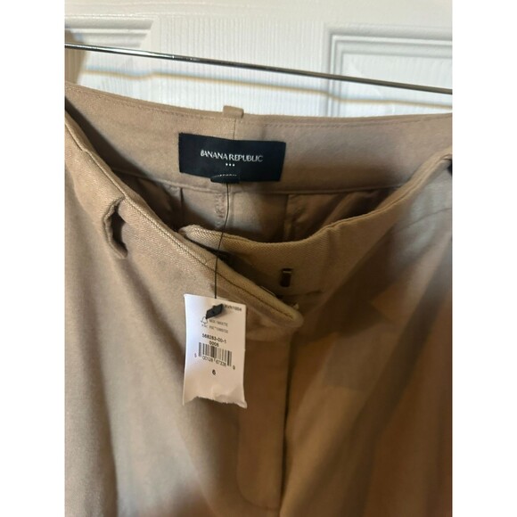 Banana Republic Womens Pants Khaki 6  Polyester Blend NWT - Picture 2 of 7